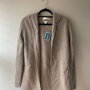 Nanette Lepore | Light Tan Hooded Cardigan [NWT!]